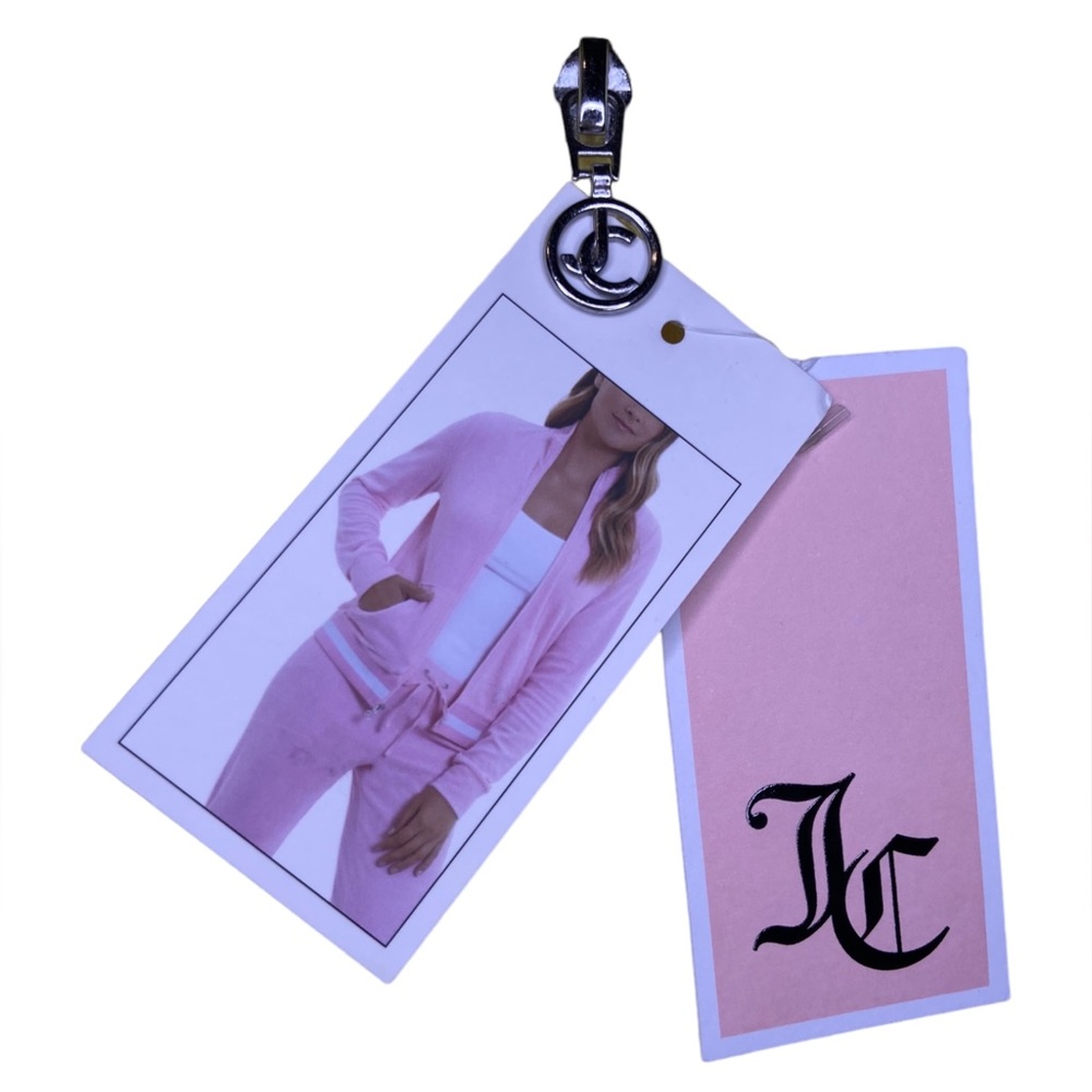 Juicy Couture ✨  Mock Neck Terry Cloth Track Jacket Zip - Picture 7 of 7